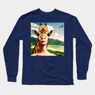 My Giraffe Lover in Paradise Long Sleeve T-Shirt